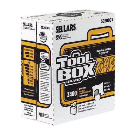 Z400 Interfold Pop-Up Wipers, 1-Ply, 8.5 x 16.5, White, 8/Carton