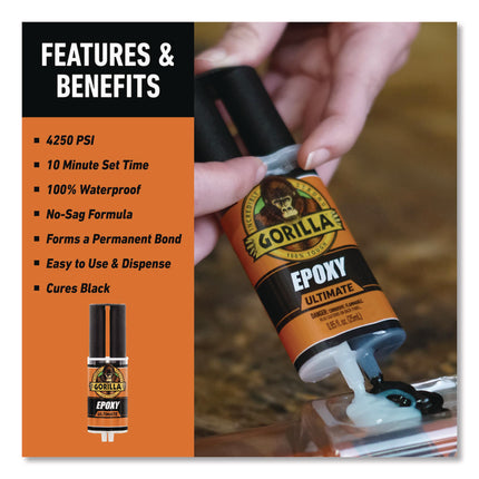 Epoxy Ultimate, 0.85 oz Syringe, Dries Black