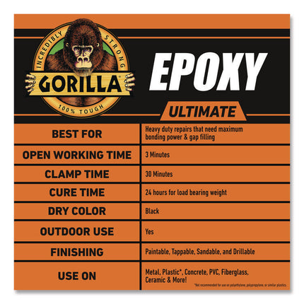 Epoxy Ultimate, 0.85 oz Syringe, Dries Black