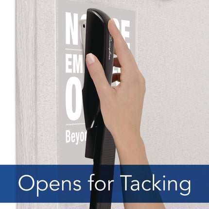 Durable Full Strip Desk Stapler, 25-Sheet Capacity, Black