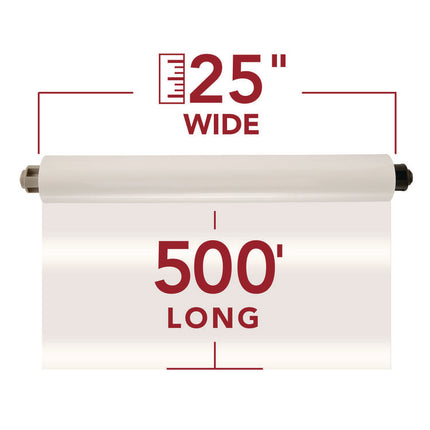 Ezload Roll Film, Nap I, 1.5 Mil, 25" X 500 Ft, Gloss Clear, 2/box
