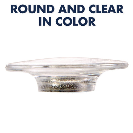 Glass Magnets, Large, Clear, 0.45" Diameter, 6/Pack