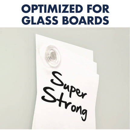 Glass Magnets, Large, Clear, 0.45" Diameter, 6/Pack