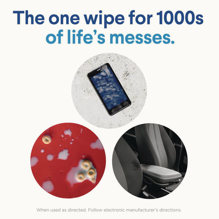 Disinfecting Wipes, Bleach Free Cleaning Wipes, 1-Ply, 7 x 8, Crisp Lemon, White, 35/Canister, 12 Canisters/Carton