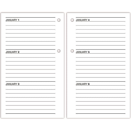 Desk Calendar Recycled Refill, 3.5 x 6, White Sheets, 12-Month (Jan to Dec): 2025