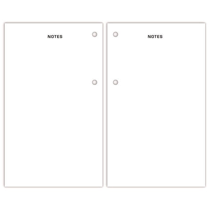 Two-Color Desk Calendar Refill, 3.5 x 6, White Sheets, 12-Month (Jan to Dec): 2025