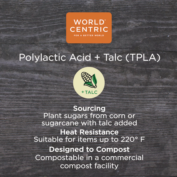 TPLA Compostable Cutlery, Soup Spoon, Plastic, White, 750/Carton