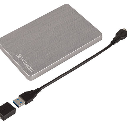 Store n' Go ALU Slim Portable Hard Drive, 1 TB, USB 3.2 Gen 1, Space Gray