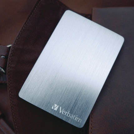 Store n' Go ALU Slim Portable Hard Drive, 1 TB, USB 3.2 Gen 1, Silver