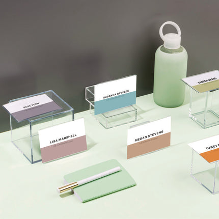 Secure Top Heavy-Duty Badge Holders, Horizontal, 4w X 3h, Clear, 25/pack