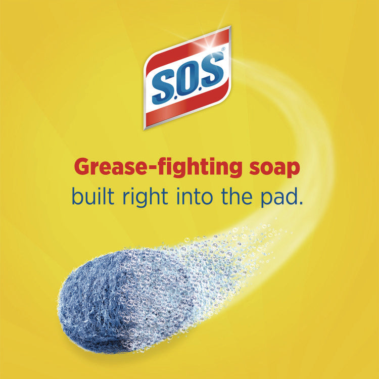 Steel Wool Soap Pad, Steel, 4/box, 24 Boxes/carton