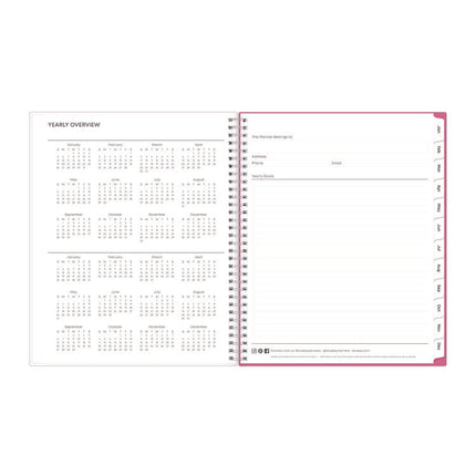 Breast Cancer Awareness Create-Your-Own Cover Weekly/Monthly Planner, Orchids Artwork, 11 x 8.5, 12-Month (Jan to Dec): 2025