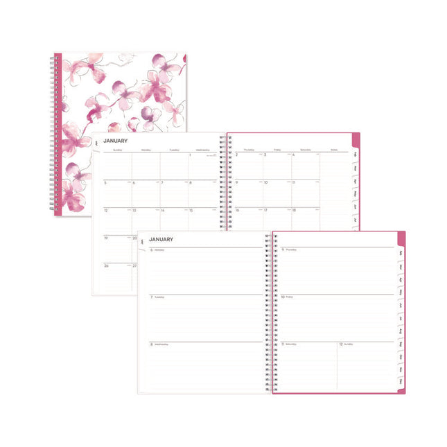Breast Cancer Awareness Create-Your-Own Cover Weekly/Monthly Planner, Orchids Artwork, 11 x 8.5, 12-Month (Jan to Dec): 2025