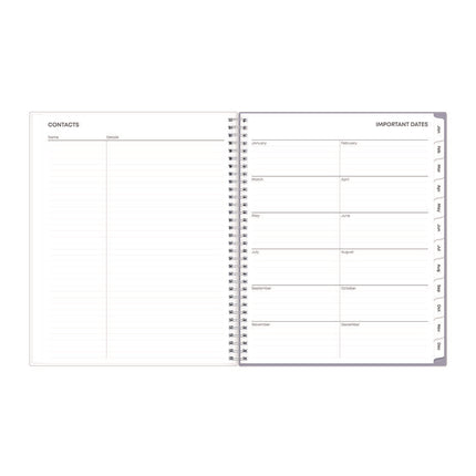 Laila Create-Your-Own Cover Weekly/Monthly Planner, Wildflower Artwork, 11 x 8.5, Purple/Blue/Pink, 12-Month (Jan-Dec): 2025