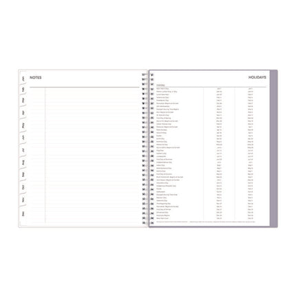 Laila Create-Your-Own Cover Weekly/Monthly Planner, Wildflower Artwork, 11 x 8.5, Purple/Blue/Pink, 12-Month (Jan-Dec): 2025
