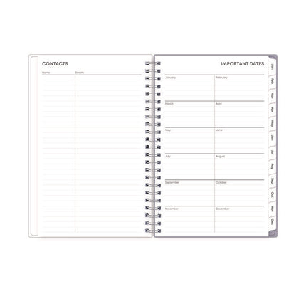 Laila Create-Your-Own Cover Weekly/Monthly Planner, Wildflower Artwork, 8 x 5, Purple/Blue/Pink, 12-Month (Jan to Dec): 2025