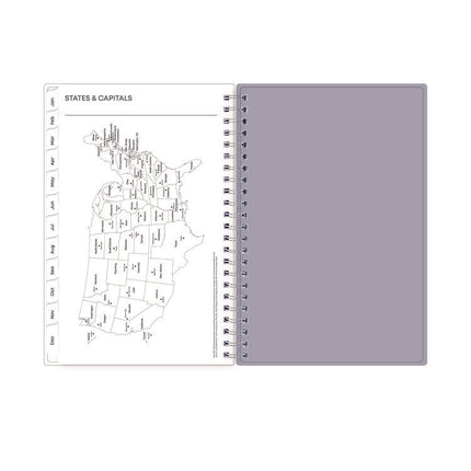 Laila Create-Your-Own Cover Weekly/Monthly Planner, Wildflower Artwork, 8 x 5, Purple/Blue/Pink, 12-Month (Jan to Dec): 2025
