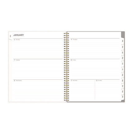 Sophie Frosted Weekly/Monthly Planner, Floral Artwork, 11 x 8.5, Multicolor Cover, 12-Month (Jan to Dec): 2025