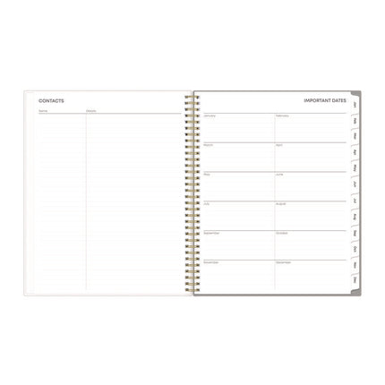 Sophie Frosted Weekly/Monthly Planner, Floral Artwork, 11 x 8.5, Multicolor Cover, 12-Month (Jan to Dec): 2025