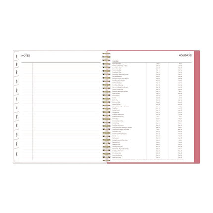 Fly By Frosted Weekly/Monthly Planner, Butterflies Artwork, 11 x 8.5, Blush/Pink Cover, 12-Month (Jan to Dec): 2025