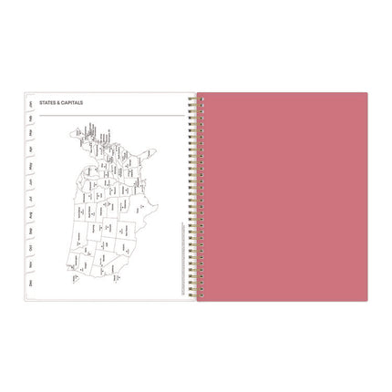 Fly By Frosted Weekly/Monthly Planner, Butterflies Artwork, 11 x 8.5, Blush/Pink Cover, 12-Month (Jan to Dec): 2025