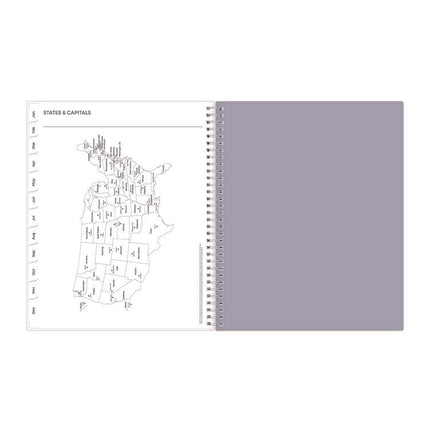 Laila Create-Your-Own Cover Weekly/Monthly Planner, Wildflower Artwork, 11 x 8.5, Purple/Blue/Pink, 12-Month (Jan-Dec): 2025