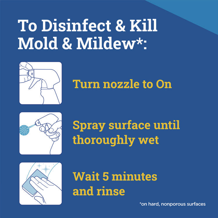 CloroxPro Disinfecting Instant Mold and Mildew Remover, 128 oz Refill Bottle, 4/Carton