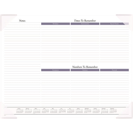 Landscape Panoramic Desk Pad, Landscapes Photography, 22 x 17, White Sheets, Clear Corners, 12-Month (Jan to Dec): 2025