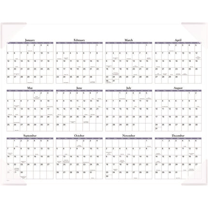 Landscape Panoramic Desk Pad, Landscapes Photography, 22 x 17, White Sheets, Clear Corners, 12-Month (Jan to Dec): 2025