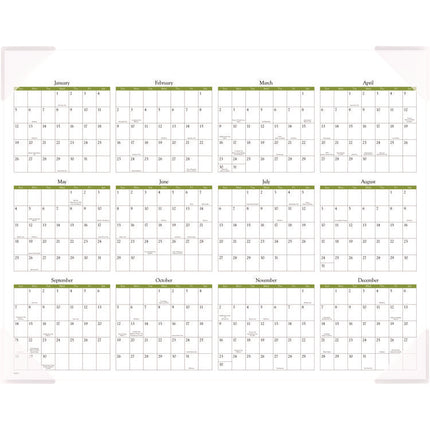 Seascape Panoramic Desk Pad, Seascape Panoramic Photography, 22 x 17, White Sheets, Clear Corners, 12-Month (Jan-Dec): 2025