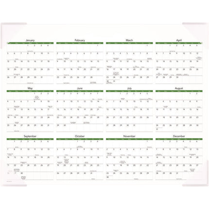 Puppies Monthly Desk Pad Calendar, Puppies Photography, 22 x 17, White Sheets, Clear Corners, 12-Month (Jan to Dec): 2025