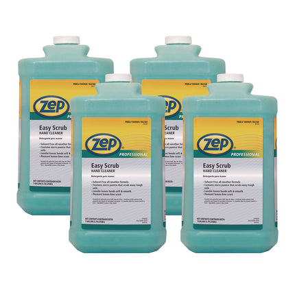 Industrial Hand Cleaner, Easy Scrub, Lemon Scent, 1 gal Bottle, 4/Carton