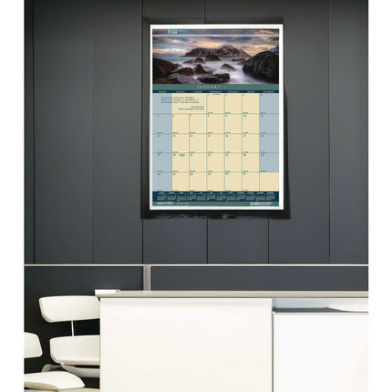 Earthscapes Recycled Monthly Wall Calendar, Color Landscape Photography, 12 x 16.5, White Sheets, 12-Month (Jan-Dec): 2025