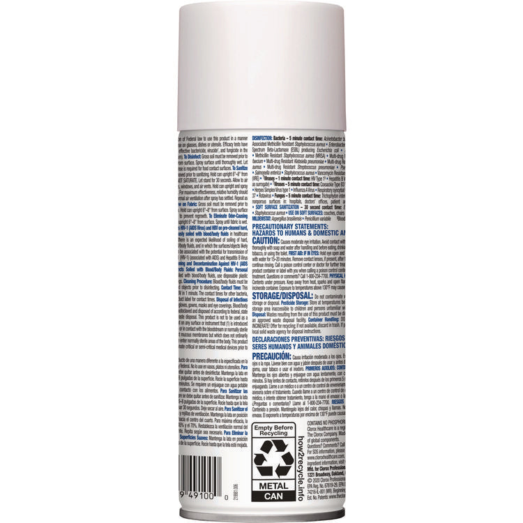 Citrace Hospital Disinfectant and Sanitizer, Citrus, 14 oz Aerosol Spray, 12/Carton