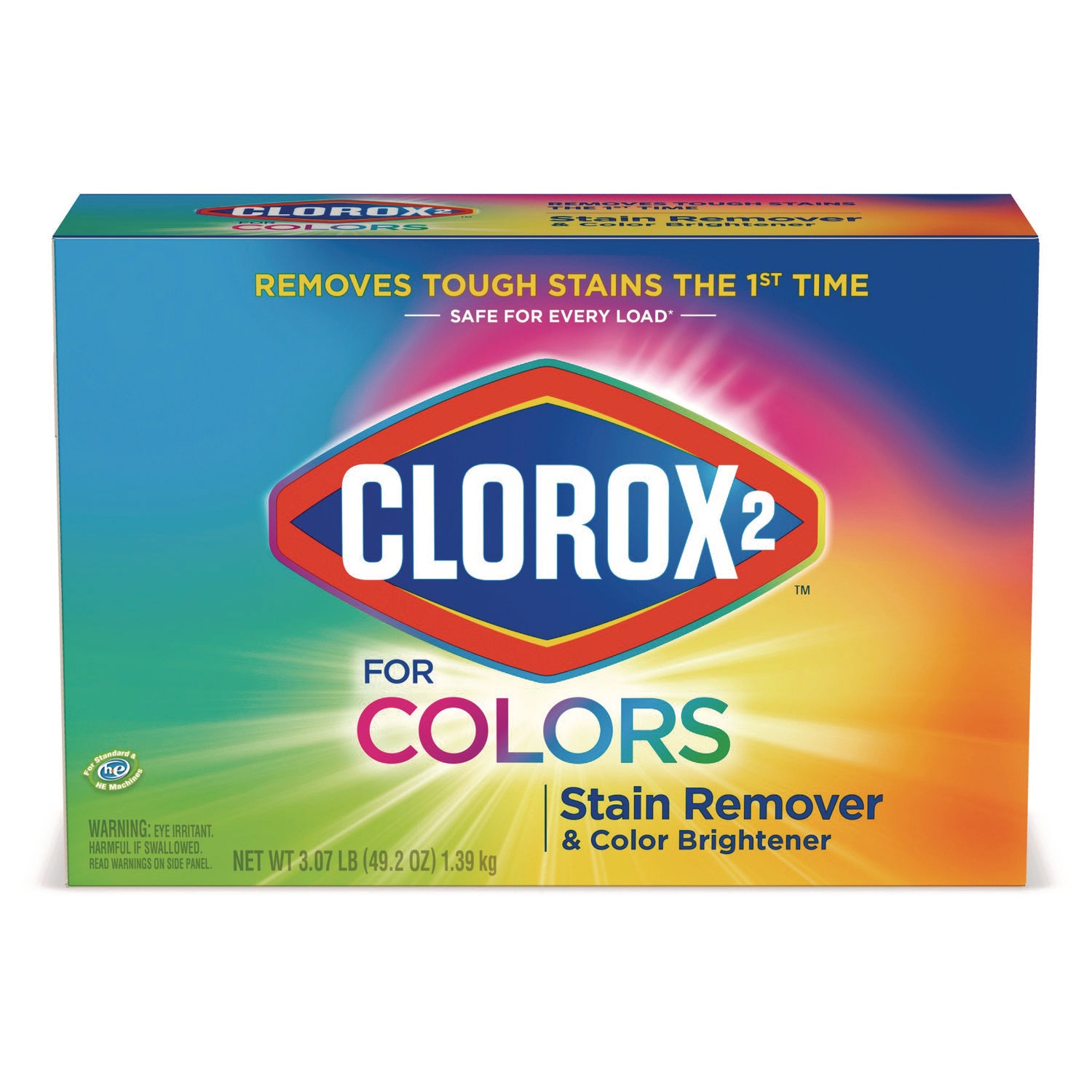 for Colors Stain Remover and Color Brightener Powder, Original, 49.2 oz Box, 4/Carton