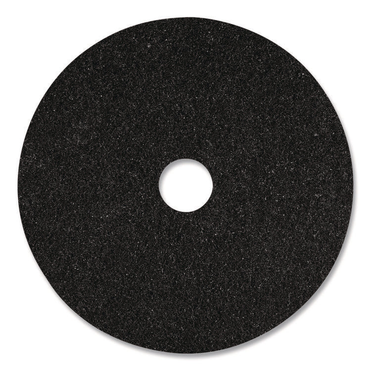 Stripping Pads, 15" Diameter, Black, 5/Carton