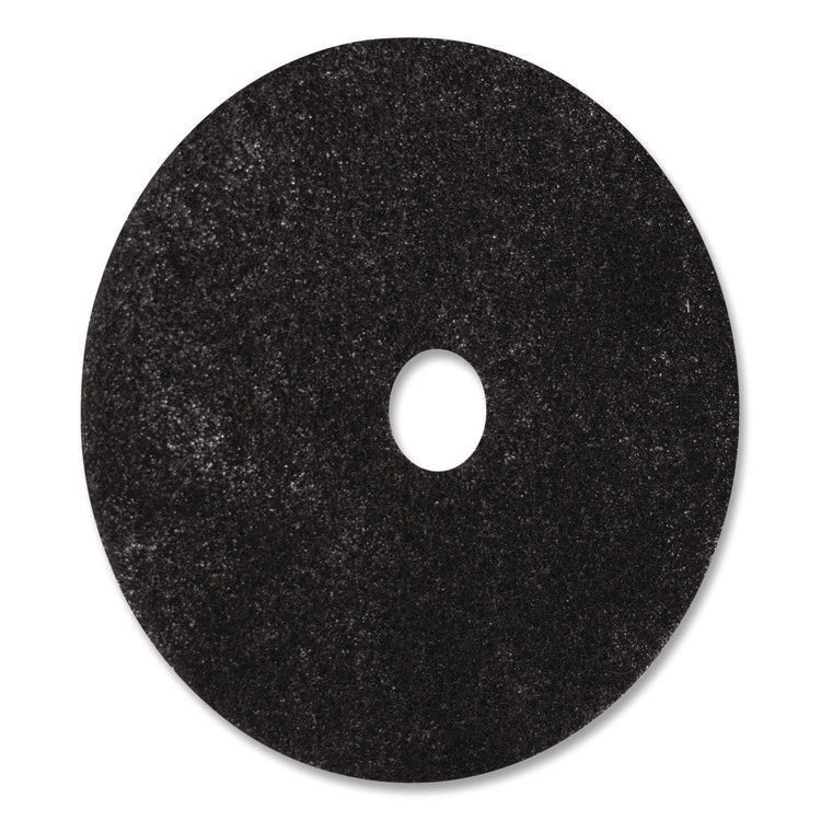 Stripping Pads, 15" Diameter, Black, 5/Carton