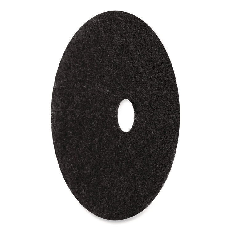 Stripping Pads, 15" Diameter, Black, 5/Carton