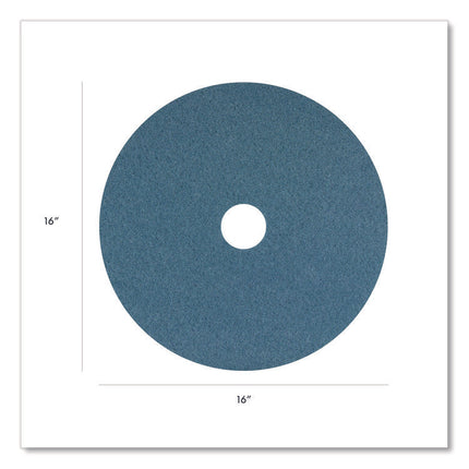 Blue Cleaner Pad, 16" Diameter, Blue, 5/Carton