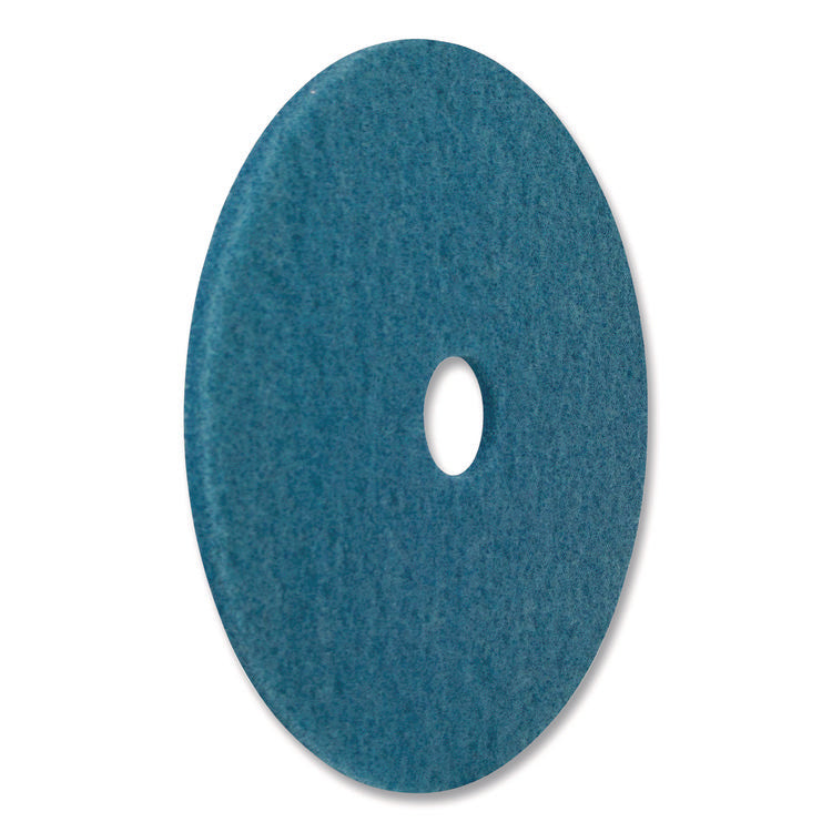 Blue Cleaner Pad, 16" Diameter, Blue, 5/Carton