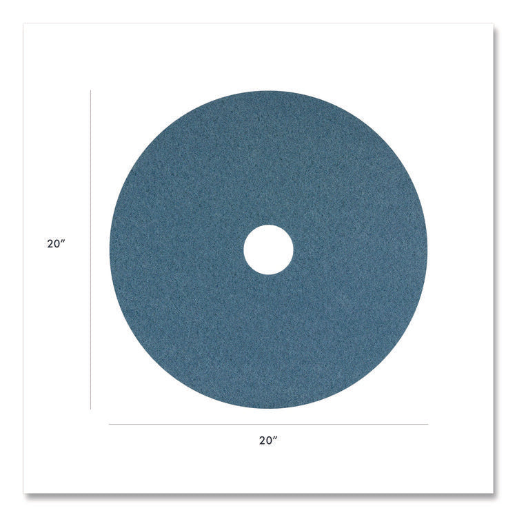 Blue Cleaner Pad, 20" Diameter, Blue, 5/Carton