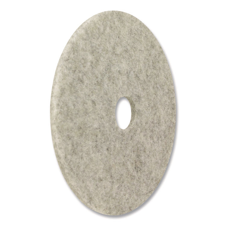 Combo Burnishing Pads, 28" Diameter, Gray, 5/Carton