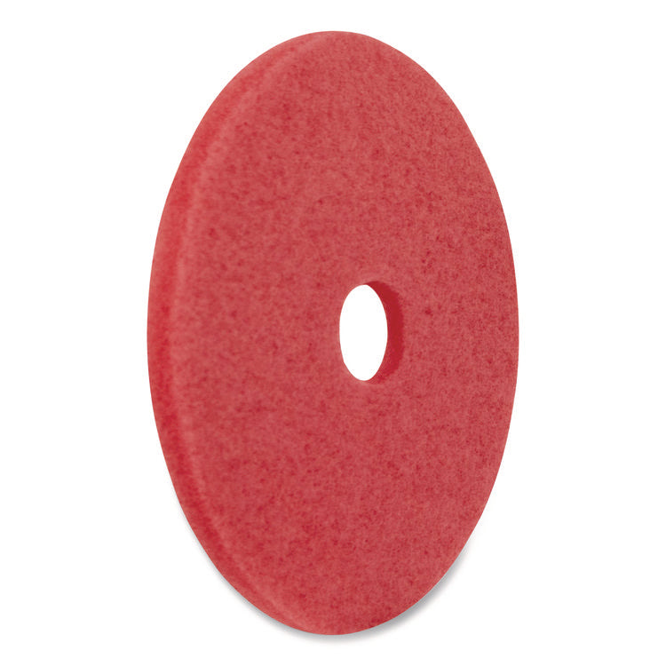 Buffing Pads, 16" Diameter, Red, 5/Carton