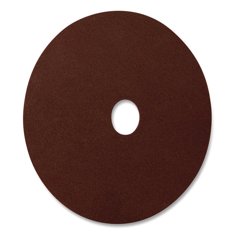 EcoPrep EPP Specialty Pads, 15" Diameter, Maroon, 10/Carton