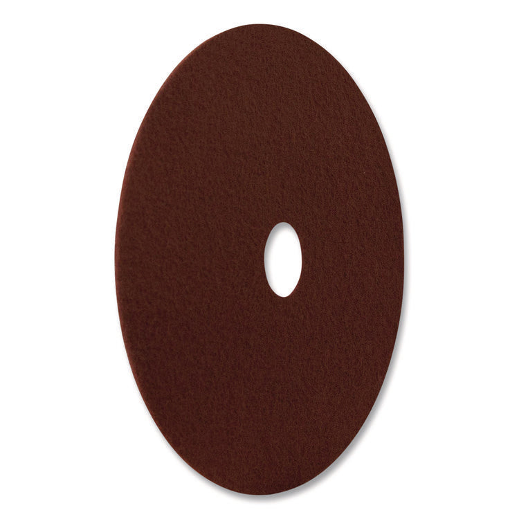 EcoPrep EPP Specialty Pads, 15" Diameter, Maroon, 10/Carton
