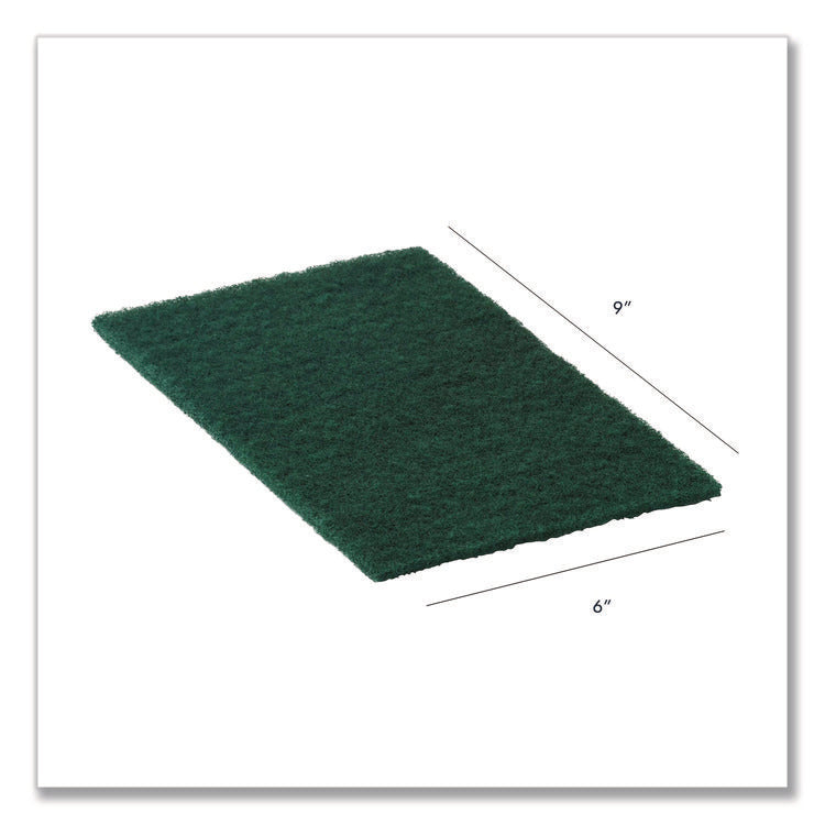 90-96 Medium Duty Hand Cleaning Pad, 6 x 9, Green, 20/Pack, 3 Packs/Carton