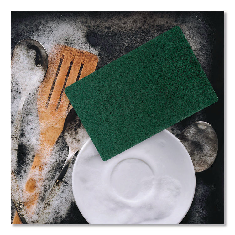 90-96 Medium Duty Hand Cleaning Pad, 6 x 9, Green, 20/Pack, 3 Packs/Carton