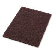 Dominator Strip Pad, 14 x 20, Burgundy, 5/Carton
