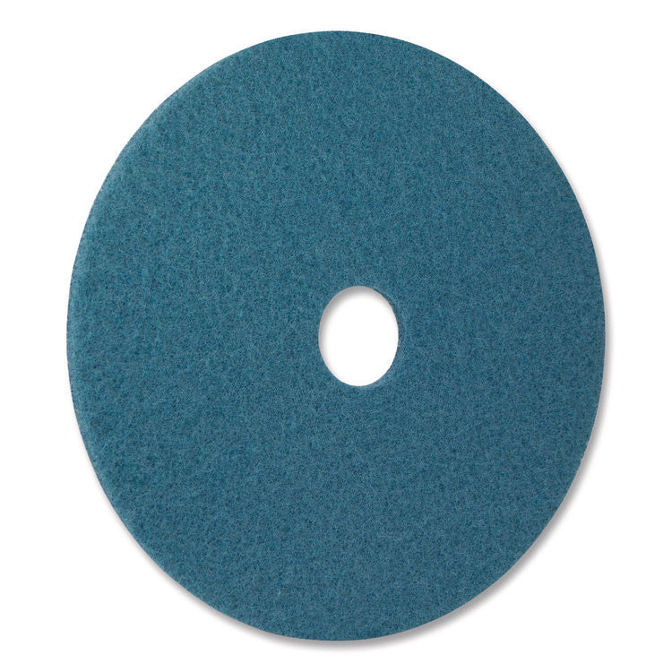 Blue Cleaner Pad, 16" Diameter, Blue, 5/Carton