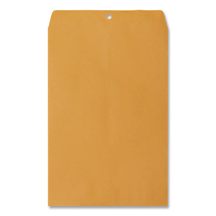 Kraft Clasp Envelope, #98, Square Flap, Clasp/gummed Closure, 10 X 15, Brown Kraft, 100/box